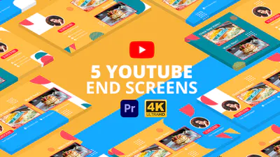 YouTube 片尾第 3 卷YouTube End Screens Vol.3 | Premiere Pro MOGRT-PR模板