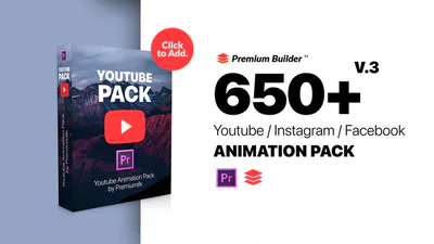 Youtube Pack – 首映和扩展工具的 MOGRTYoutube Pack – MOGRTs for Premiere & Extension Tool-PR模板