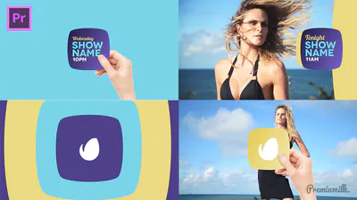 广播手包必备图形| 莫格特Broadcast Hand Package Essential Graphics | Mogrt-PR模板