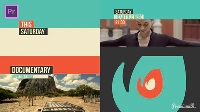 广播设计线包基本图形| 莫格特Broadcast Design Lines Package Essential Graphics | Mogrt-PR模板