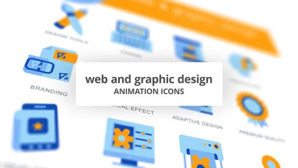 网页和平面设计 – 动画图标WEB & Graphic Design – Animation Icons-AE模板