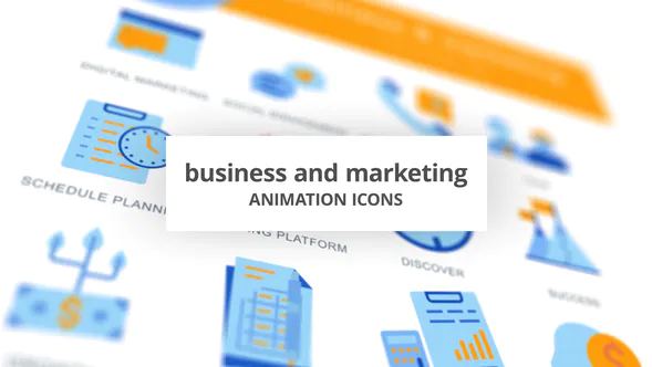 商业与营销 – 动画图标Business & Marketing – Animation Icons-AE模板
