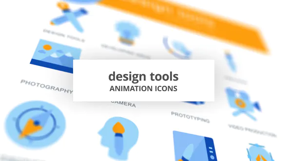 设计工具 – 动画图标Design Tools – Animation Icons-AE模板