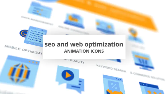 SEO 和 Web 优化 – 动画图标SEO & Web Optimization – Animation Icons-AE模板