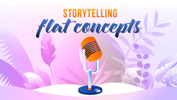 讲故事-平面概念Storytelling – Flat Concept-AE模板