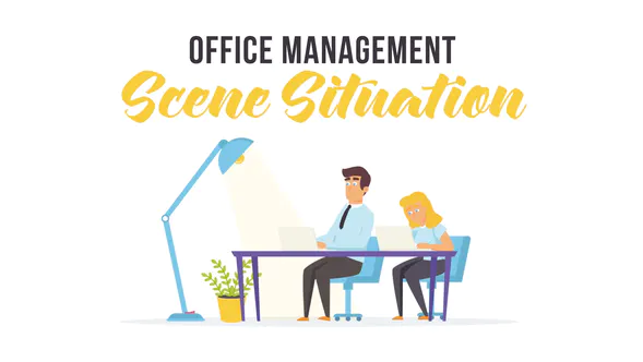 办公室管理-场景情况Office management – Scene Situation-AE模板