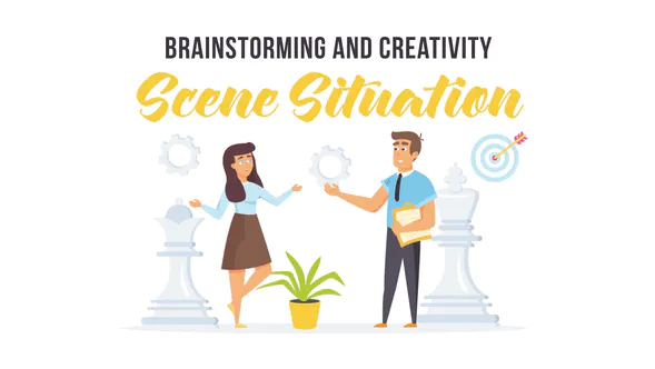 头脑风暴与创意——场景情境Brainstorming and creativity – Scene Situation-AE模板