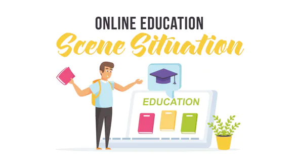 在线教育-场景场景Online education – Scene Situation-AE模板