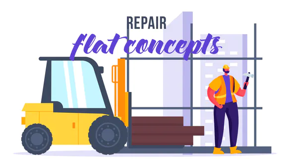 维修-平面概念Repair – Flat Concept-AE模板
