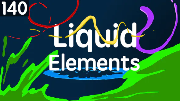 140 液态元素140 Liquid Elements-AE模板