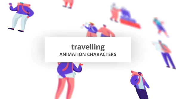 旅行 – 字符集Travelling – Character Set-AE模板