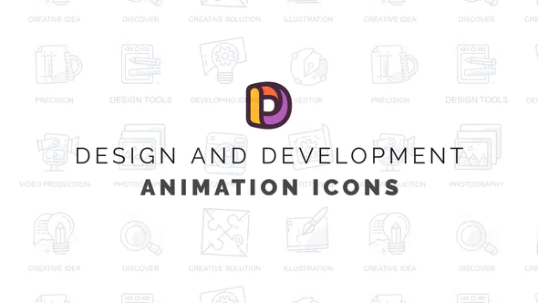设计和开发 – 动画图标Design and development – Animation Icons-AE模板