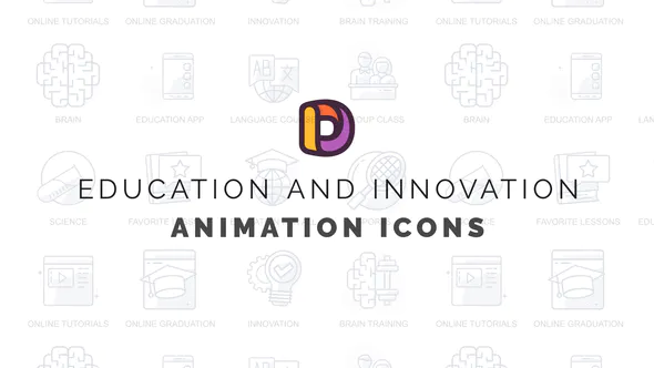 教育-动画图标Education – Animation Icons-AE模板