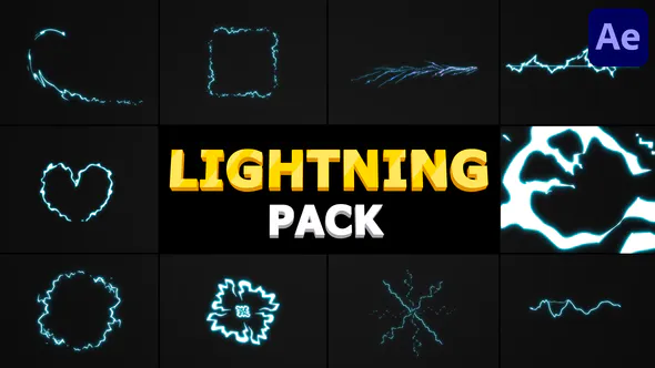 闪电包| 后遗症Lightning Pack | After Effects-AE模板