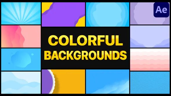 彩色背景Colorful Backgrounds | After Effects-AE模板