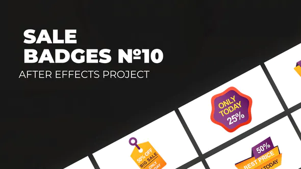 销售徽章 Vol.10Sale Badges Vol.10-AE模板