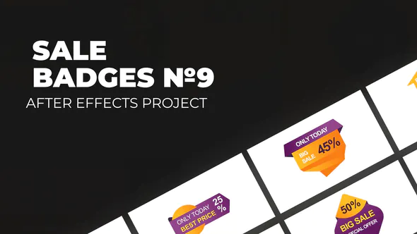 销售徽章 Vol.9Sale Badges Vol.9-AE模板