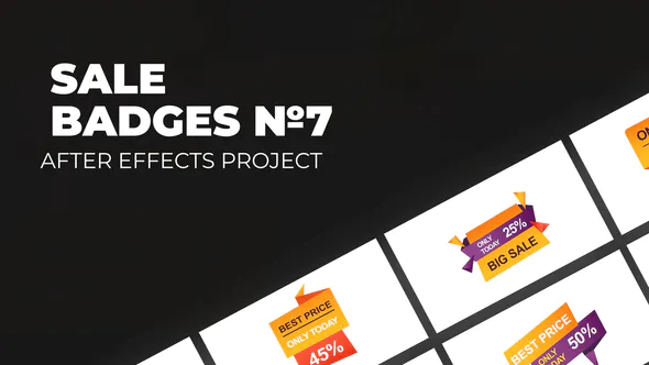 销售徽章 Vol.7Sale Badges Vol.7-AE模板