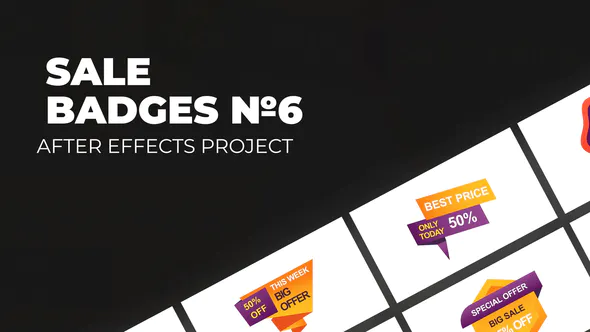销售徽章 Vol.6Sale Badges Vol.6-AE模板