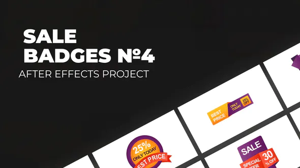 销售徽章 Vol.4Sale Badges Vol.4-AE模板