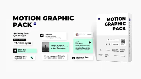 Youtube Minimal ElementYoutube 最小元素-AE模板