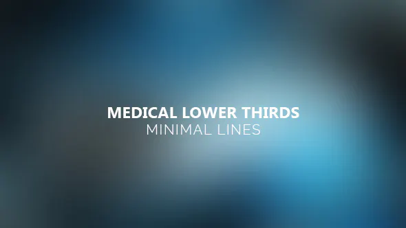 临床牙医医生极简主义者头衔Medical Lower Thirds – Minimal Lines-AE模板