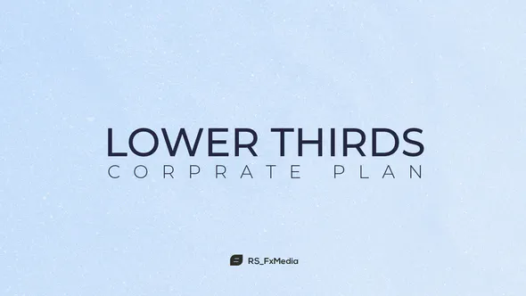 企业计划公司创造力Lower Thirds | Corporate Plan-AE模板