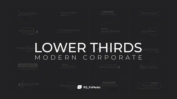 现代企业创意标题Lower Thirds | Modern Corporate-AE模板