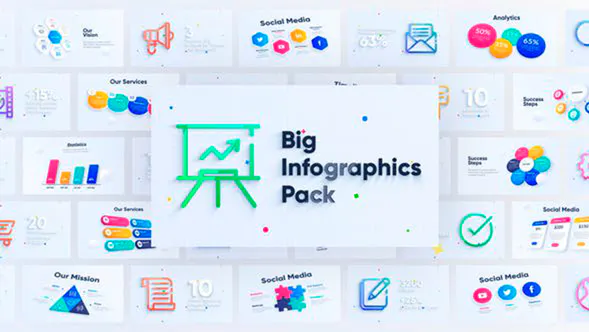 企业信息图表图表包Corporate Infographics Charts Pack-AE模板