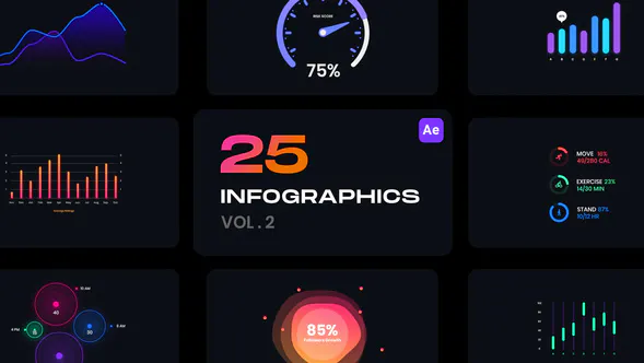 信息图表 Vol.2Infographics Vol.2-AE模板