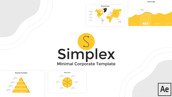 单纯形。动画公司模板The Simplex. Animated Corporate Template-AE模板