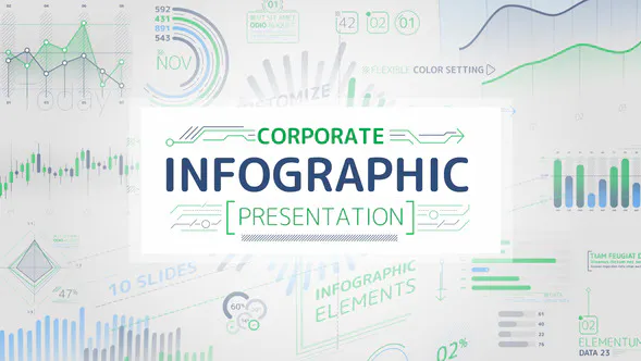 企业信息图表演示Corporate Infographic Presentation-AE模板