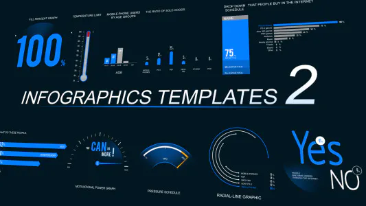 信息图表模板 2Infographics Template 2-AE模板