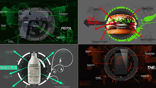 信息图表组合Infographics Mix-AE模板