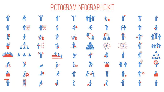 象形图信息图表套件Pictogram Infographic Kit-AE模板