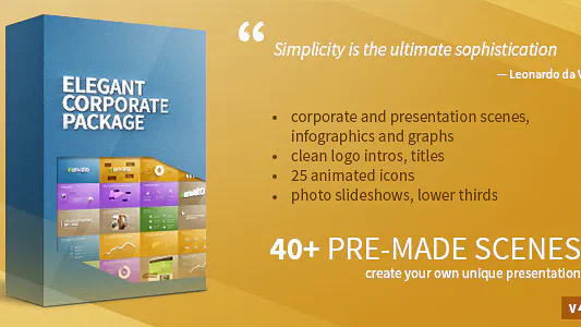 优雅的企业套餐Elegant Corporate Package-AE模板
