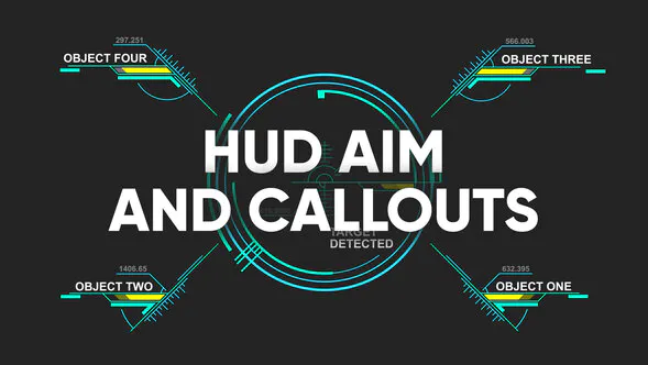 HUD 目标和标注HUD aim and callouts-AE模板