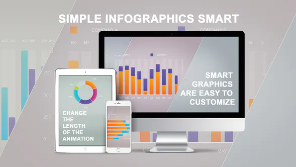 简单的信息图表智能Simple infographics smart-AE模板