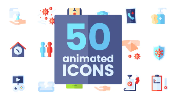 隔离区图标Quarantine Icons-AE模板