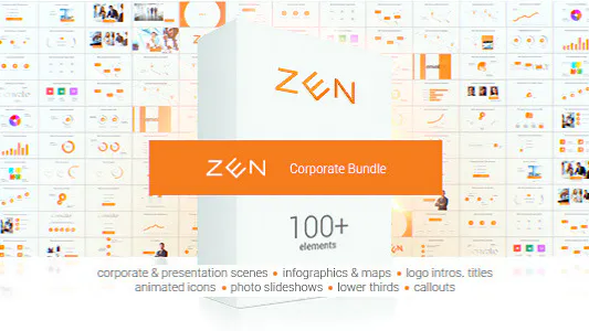 Zen 演示包Zen Presentation Bundle-AE模板
