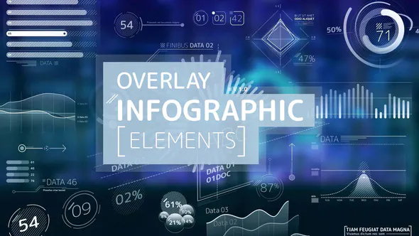 叠加信息图表元素Overlay Infographic Elements-AE模板
