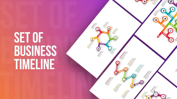 信息图表时间表Infographics Timelines-AE模板