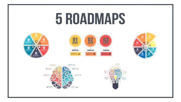 信息图表路线图 №1Infographics Roadmaps №1-AE模板