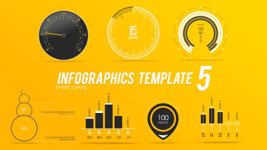 信息图表模板 5Infographics Template 5-AE模板
