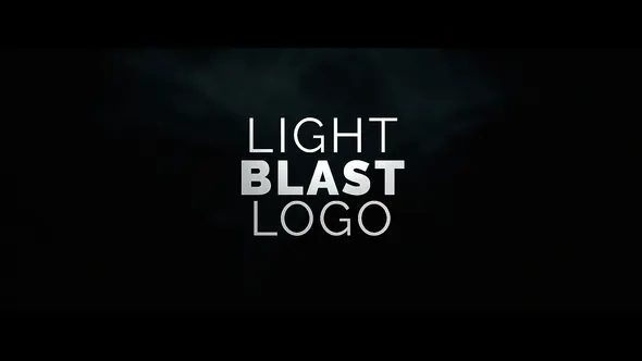 光爆标志Light Blast Logo-AE模板