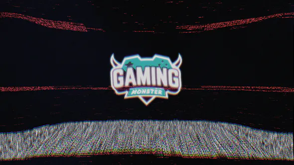 旧电视故障标志Old TV Glitch Logo-AE模板