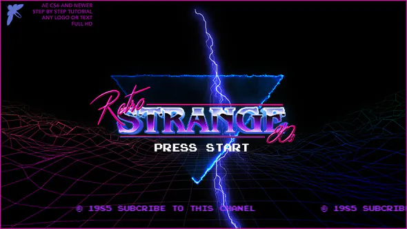 80 年代复古标志80s Retro Logo-AE模板