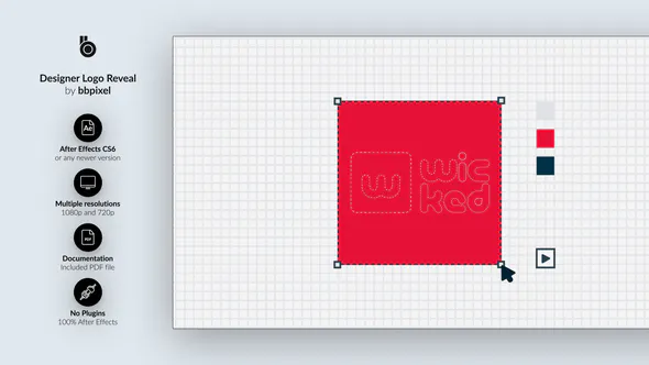 设计师标志展示Designer Logo Reveal-AE模板