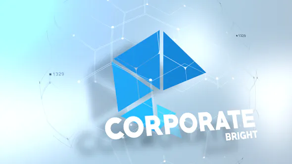 干净明亮的公司商业标志Clean Bright Corporate Business Logo-AE模板