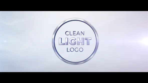 Light Clean 标志Light Clean Logo-AE模板